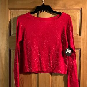 PINK Dot Red Sparkle Sweatshirt